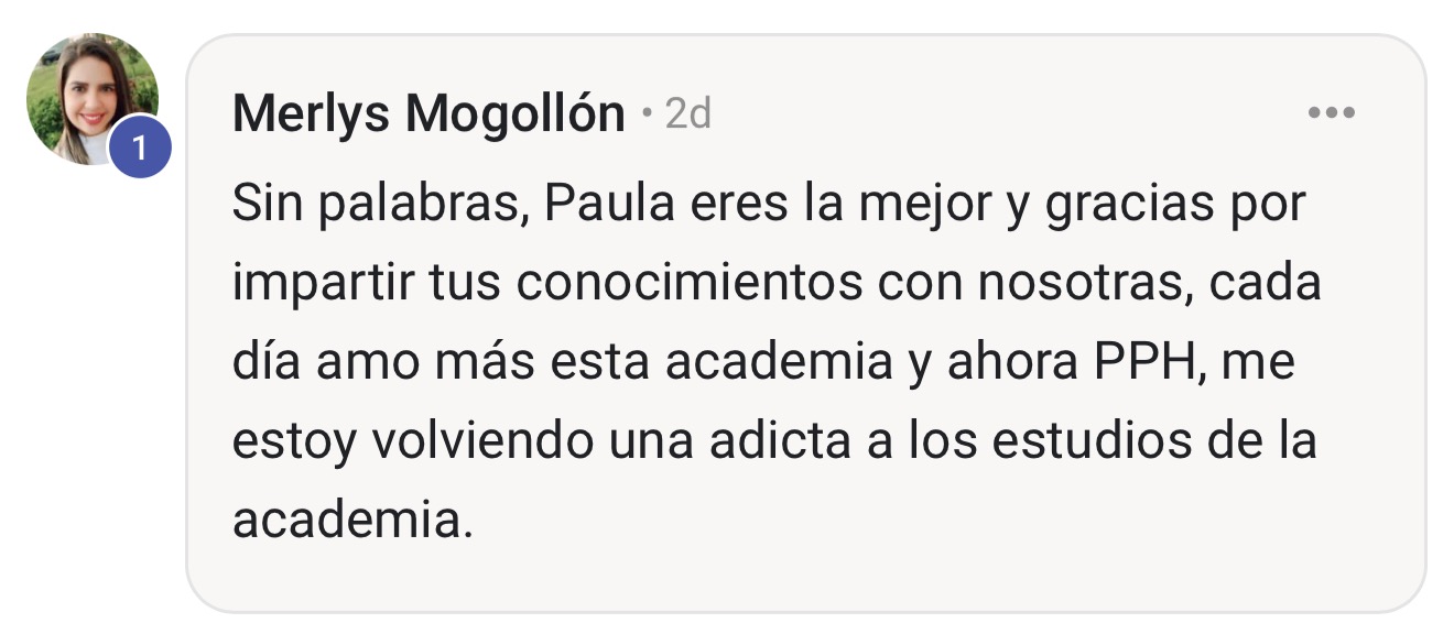 Testimonio real de Merlys Mogollón en Paula Prompt House